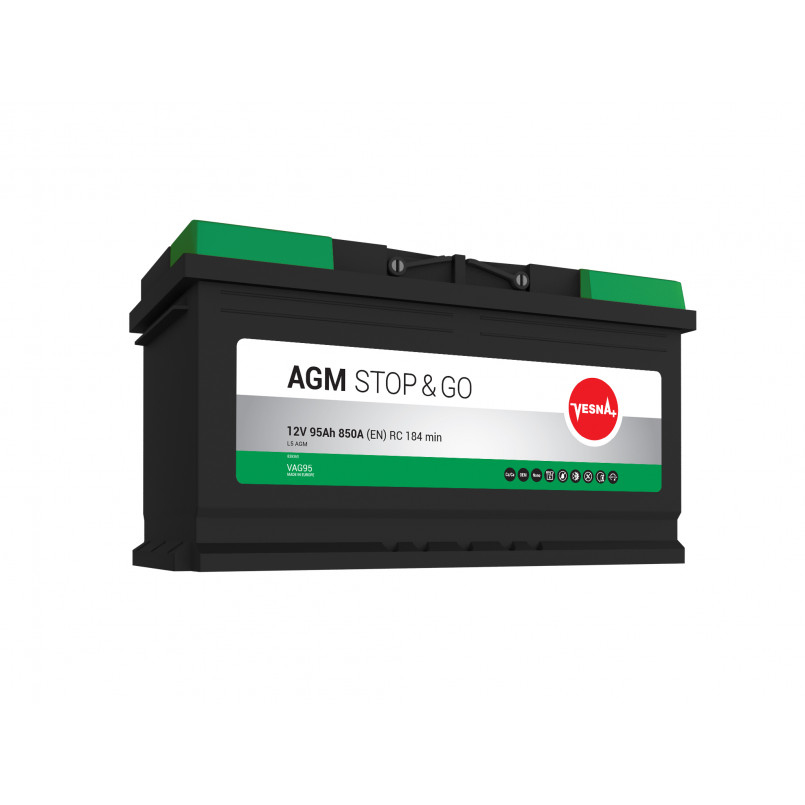 Акумулятор 95 Ah/12V Vesna AGM Euro (0)